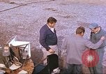Image of airman backwards on rocket sled New Mexico United States USA, 1958, second 13 stock footage video 65675064987