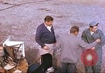 Image of airman backwards on rocket sled New Mexico United States USA, 1958, second 14 stock footage video 65675064987