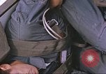 Image of airman backwards on rocket sled New Mexico United States USA, 1958, second 28 stock footage video 65675064987
