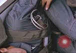 Image of airman backwards on rocket sled New Mexico United States USA, 1958, second 31 stock footage video 65675064987