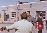 Image of airmen on rocket sled New Mexico United States USA, 1958, second 14 stock footage video 65675064999