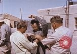 Image of airmen on rocket sled New Mexico United States USA, 1958, second 21 stock footage video 65675064999
