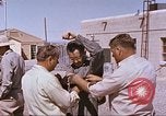 Image of airmen on rocket sled New Mexico United States USA, 1958, second 22 stock footage video 65675064999