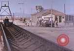 Image of airmen on rocket sled New Mexico United States USA, 1958, second 36 stock footage video 65675064999