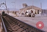 Image of airmen on rocket sled New Mexico United States USA, 1958, second 37 stock footage video 65675064999