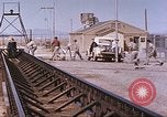 Image of airmen on rocket sled New Mexico United States USA, 1958, second 39 stock footage video 65675064999