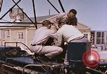 Image of airmen on rocket sled New Mexico United States USA, 1958, second 54 stock footage video 65675064999
