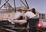 Image of airmen on rocket sled New Mexico United States USA, 1958, second 55 stock footage video 65675064999