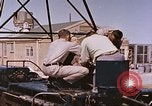Image of airmen on rocket sled New Mexico United States USA, 1958, second 56 stock footage video 65675064999