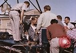 Standbild Flieger Beeding getestet auf Schlitten New Mexico United States USA, 1958, aus Sekunde 58 historischem Filmmaterial Videoclip 65675065001