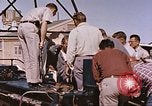 Standbild Flieger Beeding getestet auf Schlitten New Mexico United States USA, 1958, aus Sekunde 59 historischem Filmmaterial Videoclip 65675065001