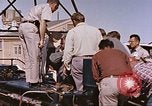 Standbild Flieger Beeding getestet auf Schlitten New Mexico United States USA, 1958, aus Sekunde 60 historischem Filmmaterial Videoclip 65675065001