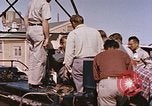 Standbild Flieger Beeding getestet auf Schlitten New Mexico United States USA, 1958, aus Sekunde 61 historischem Filmmaterial Videoclip 65675065001