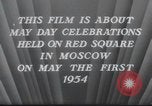 Standbild May Day Parade Moskau Russland Sowjetunion, 1954, aus Sekunde 12 historischem Filmmaterial Videoclip 65675065075