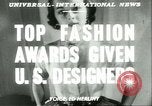 Image of fashion awards New York United States USA, 1951, second 14 stock footage video 65675065078