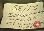 Image of USS Constellation Gulf of Tonkin Vietnam, 1964, second 5 stock footage video 65675065174