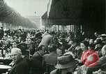 Image of Sidewalk cafe on Champs-Elysees Paris France, 1928, second 3 stock footage video 65675065235