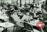Image of Sidewalk cafe on Champs-Elysees Paris France, 1928, second 7 stock footage video 65675065235
