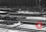 Image of railway track construction Germany, 1945, second 61 stock footage video 65675065256