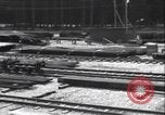 Image of railway track construction Germany, 1945, second 62 stock footage video 65675065256