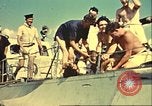 Immagine di La vista del tramonto dalla poppa della nave da guerra britannica Casablanca in Marocco, 1943, secondo 16 filmato di repertorio 65675065275