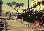 Immagine di La vista del tramonto dalla poppa della nave da guerra britannica Casablanca in Marocco, 1943, secondo 32 filmato di repertorio 65675065275