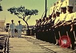 Immagine di La vista del tramonto dalla poppa della nave da guerra britannica Casablanca in Marocco, 1943, secondo 38 filmato di repertorio 65675065275