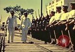 Immagine di La vista del tramonto dalla poppa della nave da guerra britannica Casablanca in Marocco, 1943, secondo 45 filmato di repertorio 65675065275