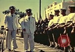 Immagine di La vista del tramonto dalla poppa della nave da guerra britannica Casablanca in Marocco, 1943, secondo 47 filmato di repertorio 65675065275