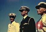 Immagine di La vista del tramonto dalla poppa della nave da guerra britannica Casablanca in Marocco, 1943, secondo 52 filmato di repertorio 65675065275