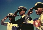 Immagine di La vista del tramonto dalla poppa della nave da guerra britannica Casablanca in Marocco, 1943, secondo 54 filmato di repertorio 65675065275