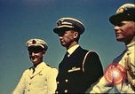 Immagine di La vista del tramonto dalla poppa della nave da guerra britannica Casablanca in Marocco, 1943, secondo 55 filmato di repertorio 65675065275