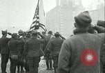 Image of U.S. troops raise flag on radio tower celebrating Armistice France, 1918, second 19 stock footage video 65675065322