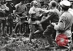 Image of U.S. and French troops celebrate World War 1 armistice France, 1918, second 30 stock footage video 65675065364