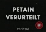 Standbild Marschall Petain Paris Frankreich, 1945, aus Sekunde 4 historischem Filmmaterial Videoclip 65675065380