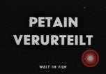 Standbild Marschall Petain Paris Frankreich, 1945, aus Sekunde 6 historischem Filmmaterial Videoclip 65675065380