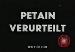 Standbild Marschall Petain Paris Frankreich, 1945, aus Sekunde 7 historischem Filmmaterial Videoclip 65675065380