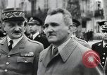 Image of Flag hosting ceremony Paris France, 1945, second 11 stock footage video 65675065406