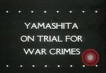 Image of Tomoyuki Yamashita Manila Philippines, 1945, second 1 stock footage video 65675065418