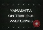 Image of Tomoyuki Yamashita Manila Philippines, 1945, second 3 stock footage video 65675065418