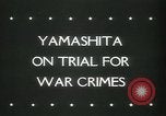 Image of Tomoyuki Yamashita Manila Philippines, 1945, second 5 stock footage video 65675065418