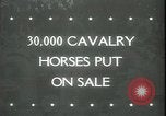 Image of Cavalry horses Nebraska United States USA, 1945, second 1 stock footage video 65675065420