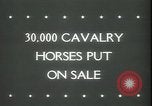Image of Cavalry horses Nebraska United States USA, 1945, second 3 stock footage video 65675065420