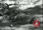 Standbild Die Opfer der Konzentrationslager im Wald Deutschland, 1945, aus Sekunde 58 historischem Filmmaterial Videoclip 65675065440