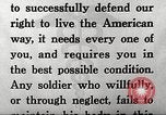 Standbild amerikanische Soldaten United States USA, 1941, aus Sekunde 62 historischem Filmmaterial Videoclip 65675065471
