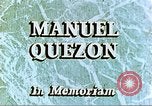Standbild Manuel Luis Quezon United States USA, 1944, aus Sekunde 3 historischem Filmmaterial Videoclip 65675065487