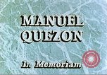 Standbild Manuel Luis Quezon United States USA, 1944, aus Sekunde 5 historischem Filmmaterial Videoclip 65675065487