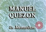 Standbild Manuel Luis Quezon United States USA, 1944, aus Sekunde 6 historischem Filmmaterial Videoclip 65675065487