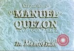 Standbild Manuel Luis Quezon United States USA, 1944, aus Sekunde 7 historischem Filmmaterial Videoclip 65675065487