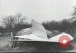 Image of ornithopter man with cardboard wings tries to fly United States USA, 1939, second 15 stock footage video 65675065522
